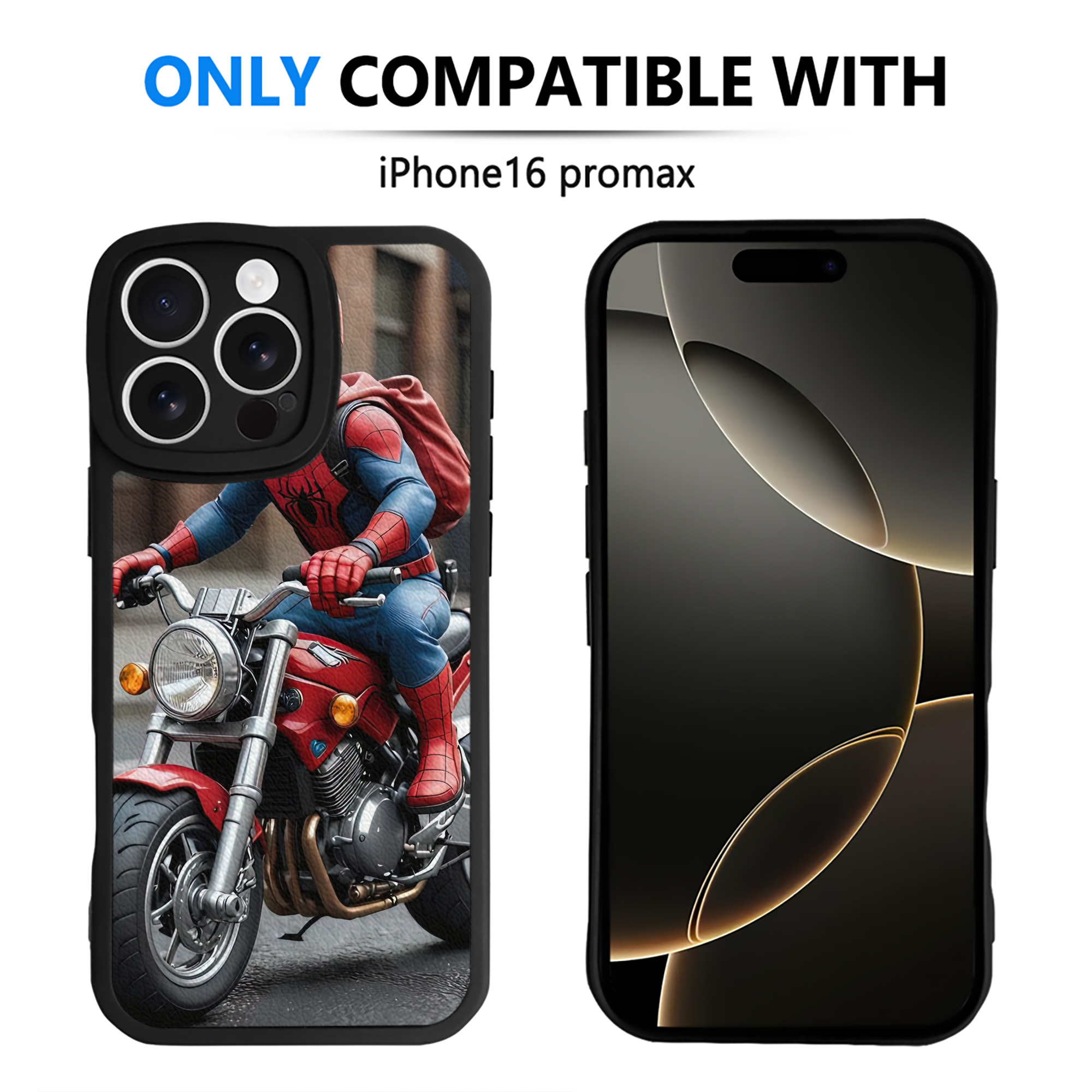 Spider Man スパイダーマン 【iPhone 16シリーズ対応】シリコンスマホケース（レザー調） 材質：シリコン
